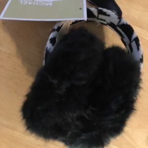 Micheal Kors Ear Muffs NWT faux fur